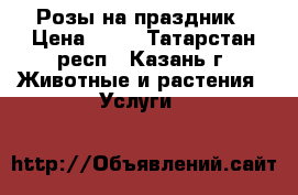 Розы на праздник › Цена ­ 65 - Татарстан респ., Казань г. Животные и растения » Услуги   